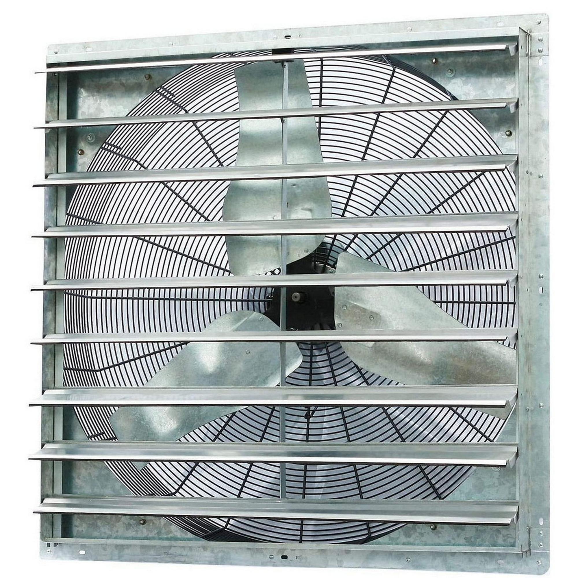 Dr. Infrared Heater iLiving Single Speed Shutter Exhaust Fan — 36in., Wall-Mounted, Aluminum Blades, OSHA Compliant Wire Guards, Model# ILG8SF36S